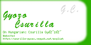 gyozo csurilla business card